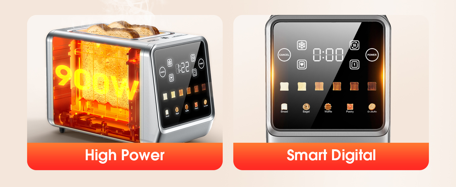 Touch Screen Toaster 2 Slice