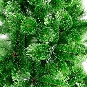 Árvore De Natal Pompom Verde Mesclada Luxo Grande Cheia Premium 2,10m 500 Galhos Luvin