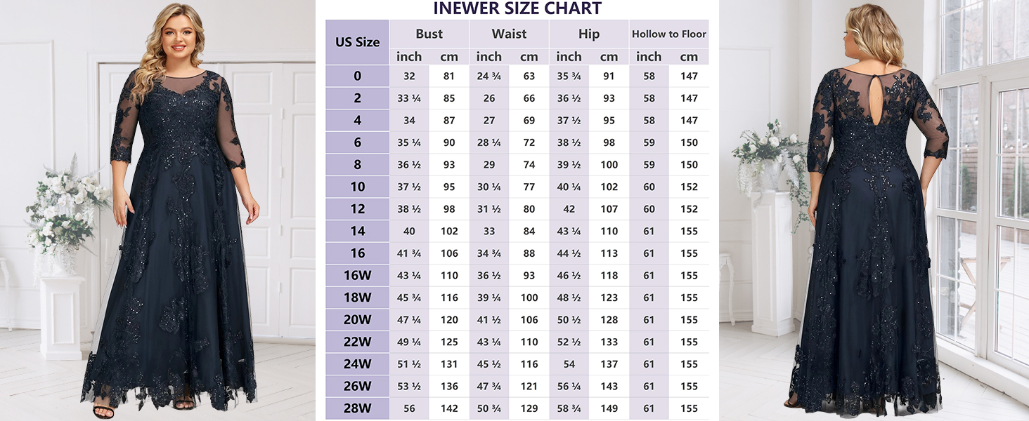 Womens Lace Appliques Mother of the Groom Dresses with 3/4 Sleeve Beaded Illusion Evening Gowns 