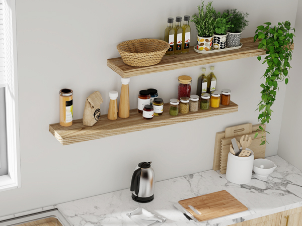 Amazon.com: Axeman Floating Shelves, 2 Pack 8 Inch Deep