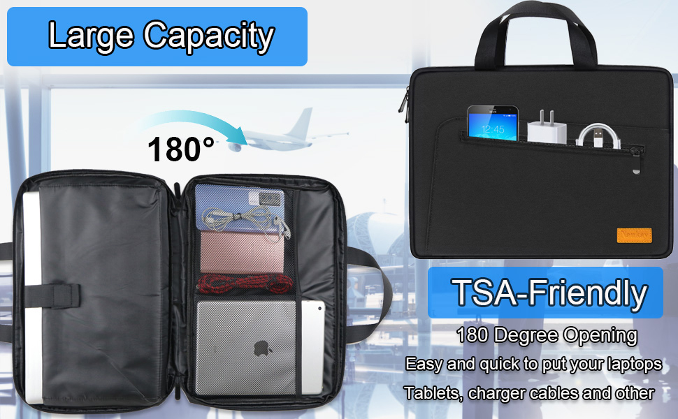 Laptop Sleeve Case 15.6 Inch, Durable Shockproof Protective L