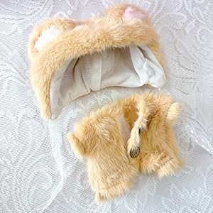 未来さま 専用オーダーページ ぬい服 着ぐるみ くまさん帽子サロペット Amazon.co.jp: ぬい服【くま耳帽子&着ぐるみセット】10~15cm用