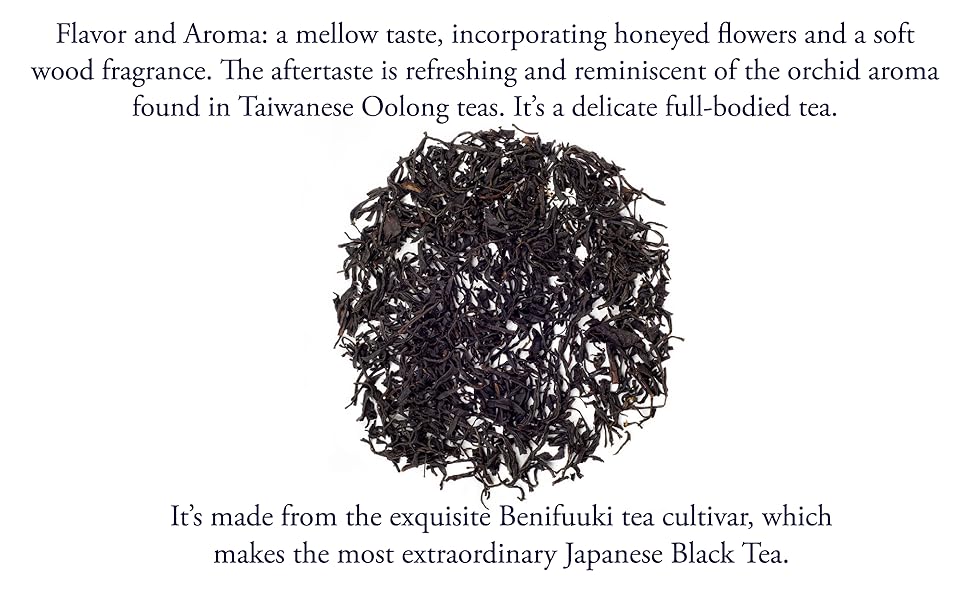 Organic Japanese Black Tea Loose Leaf. 3.5 Ounce (50