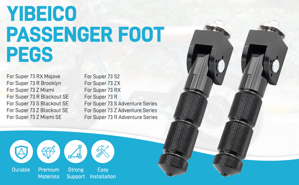 Amazon.com: YIBEICO Foldable Passenger Foot Pegs for Super