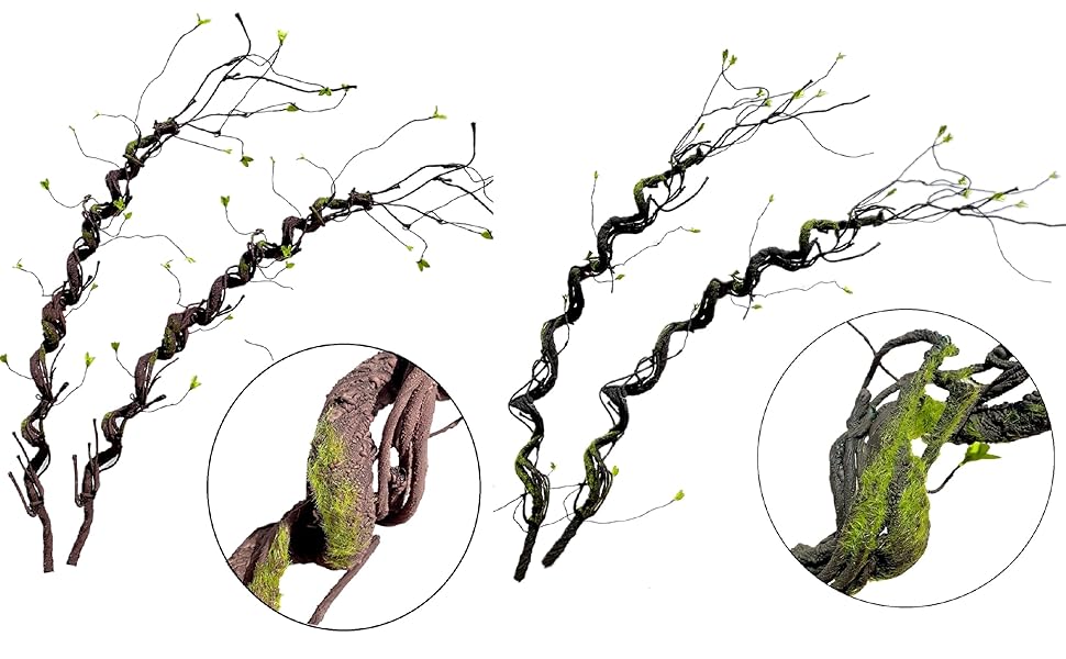 Artificial Flexible Tree Rattan Branches Jungle Climber