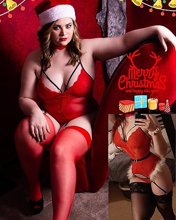 Christmas Lingerie for Women Sexy Santa Outfit