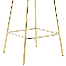 Clarion Counter Stool Gold Metal Legs Close-Up