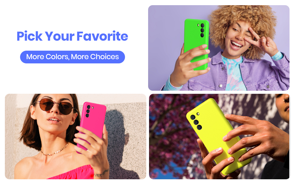 CUZMIGO for Samsung Galaxy S21 Case Liquid Silicone, Slim