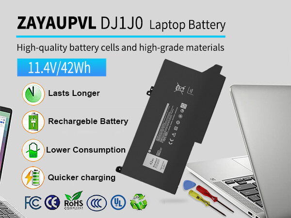 Amazon.com: ZAYAUPVL 42Wh DJ1J0 Battery Replacement for Dell