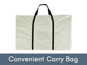 convenient carry bag included