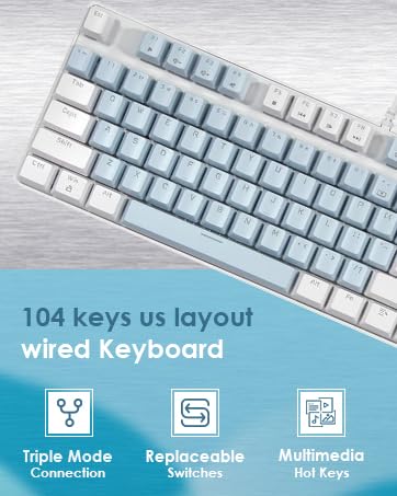 104 keys mechanical keyboard