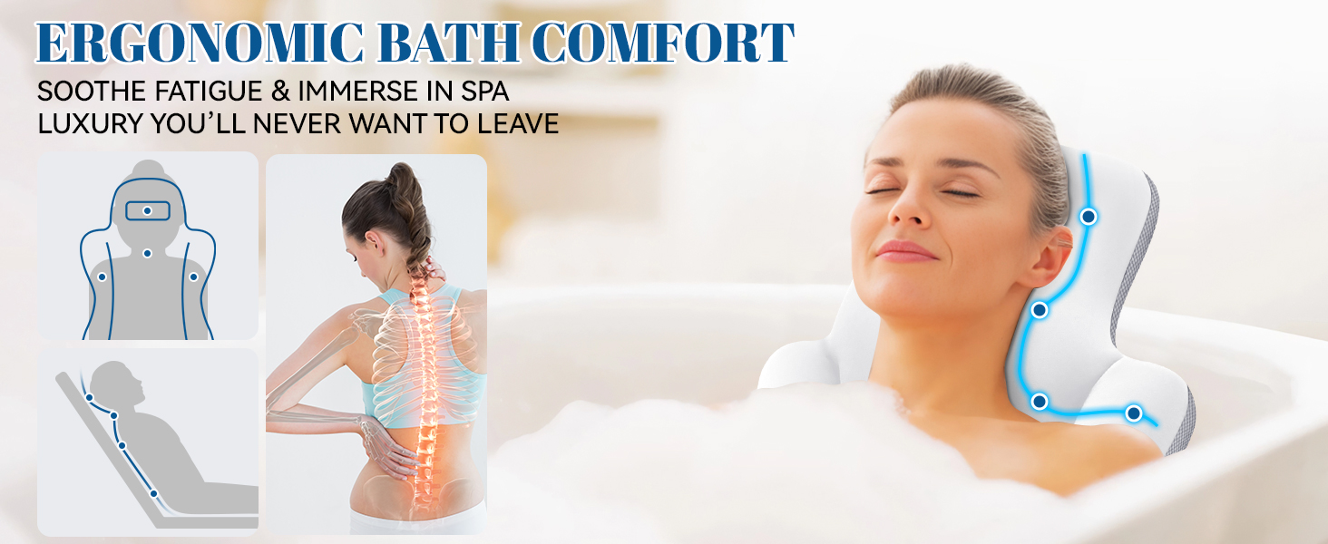 bathtub pillow bathtub cushion full body bath pillow bath tub pillows for head and neck