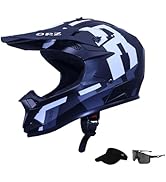 shamofeng Adult Dirt Bike Helmet Motorcycle Racing Street Bike Off-Road Mountain Bike BMX MX ATV ...