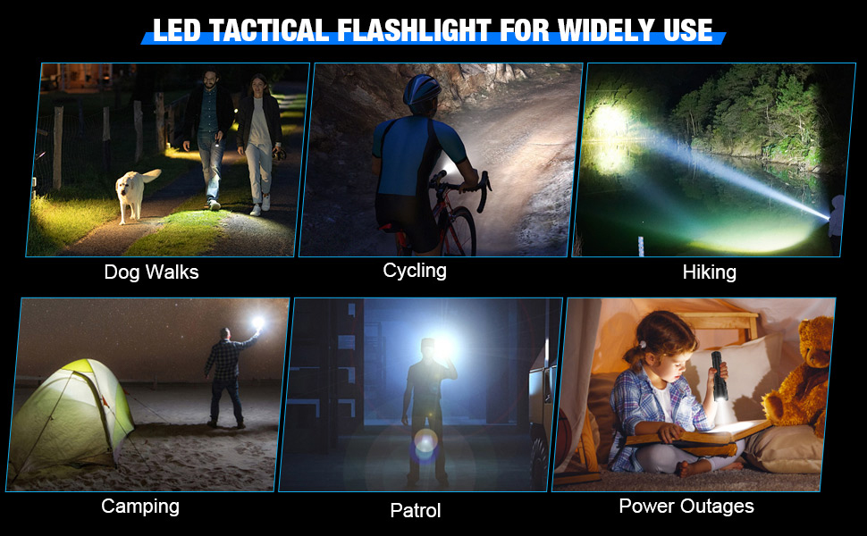 Torch for dog walking cycling hiking camping