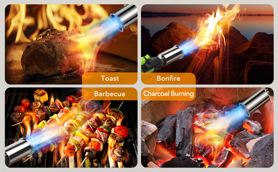 Powerful Grill Cooking Torch, Propane Kitchen Torch