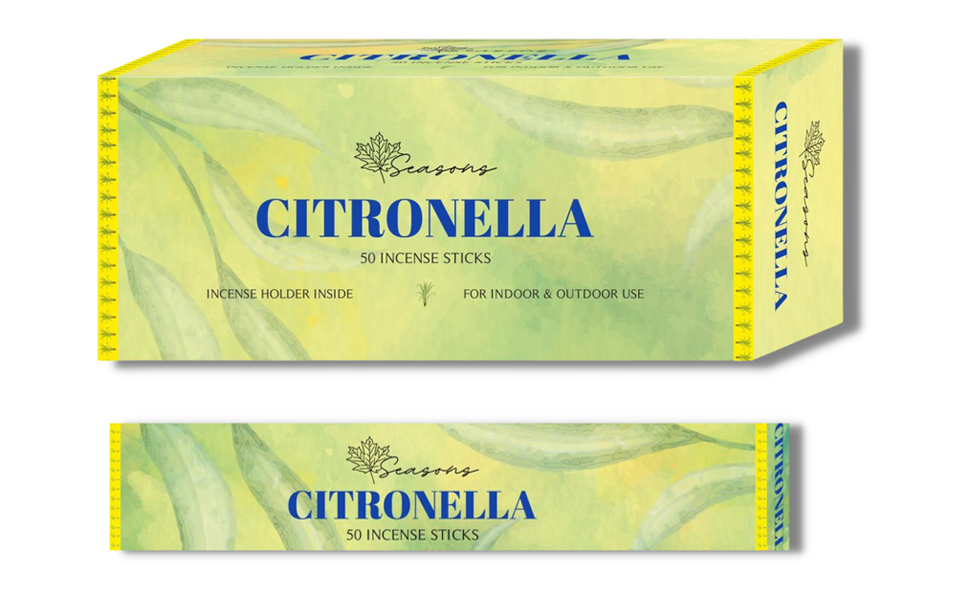 SEASONS Citronella incense Sticks For Home, Kitchen, Outdoors, Bars
