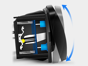 Nilight UTV Left Hand Driver Power Window Switch On Off 8 PIN Toggle Switches