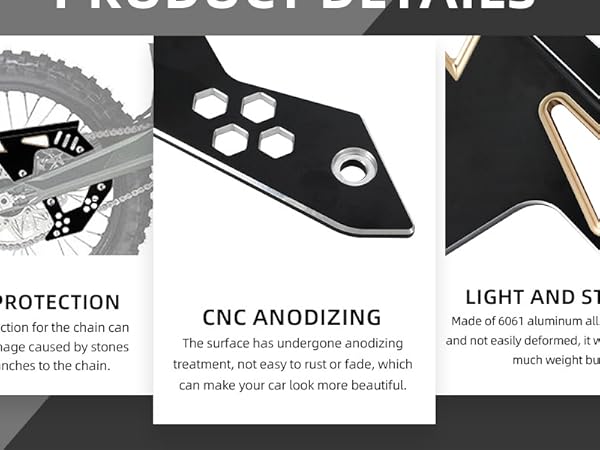 Amazon.com: BAOUFF Chain Guard Kit for Surron Ultra Bee,CNC