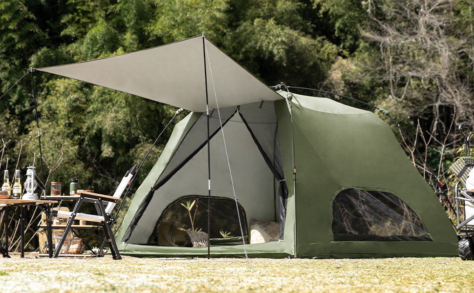 最新　テント　即完成！広々とした日よけ空間を提供する「キャノピーテント」 最新テント即完成！広々とした日よけ空間を提供する「キャノピー