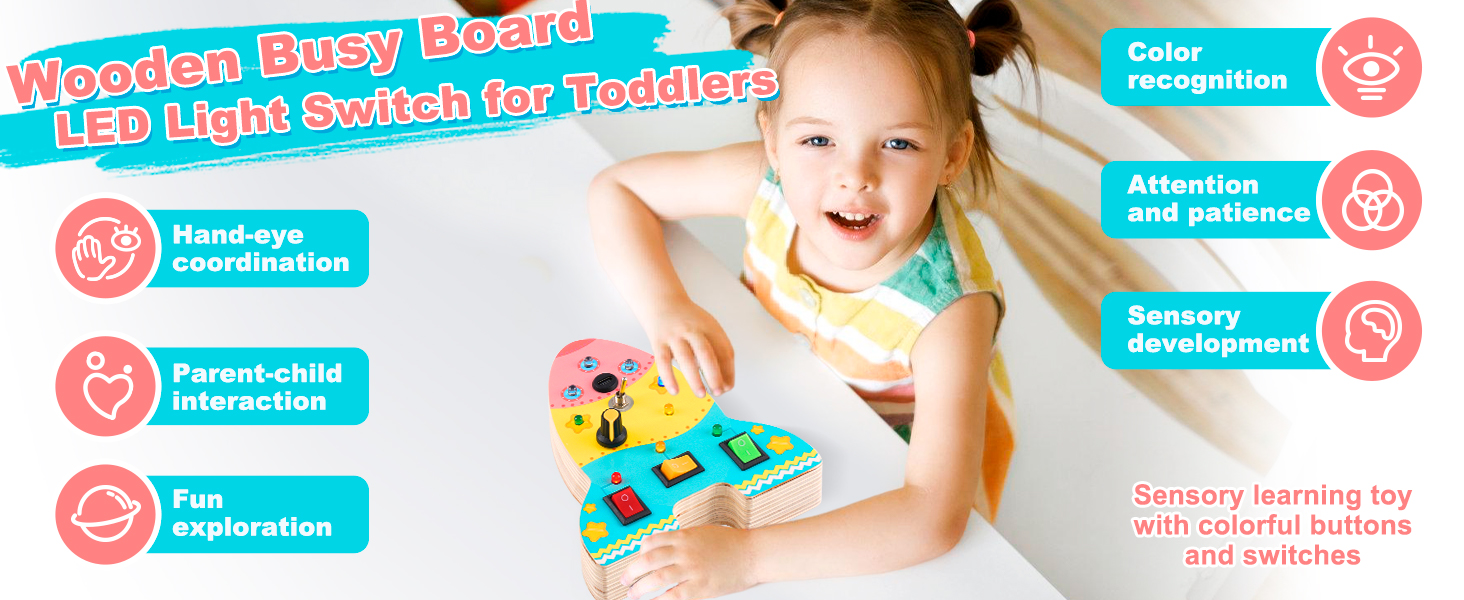 Busy Board für Kleinkinder mit Schalter