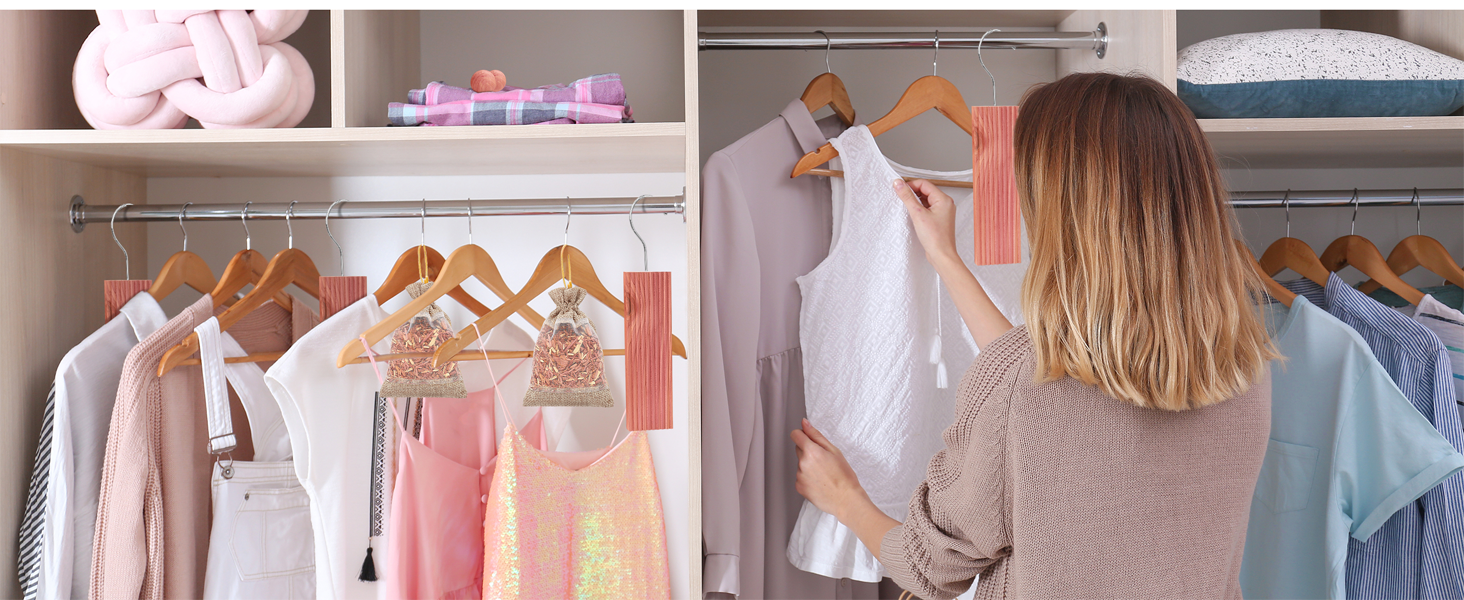 Homode Cedar Blocks for Clothes Storage, Set of 30, Cedar