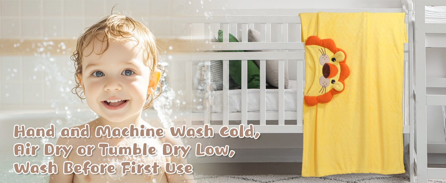 Absorbent Baby Bath Towels with Hood