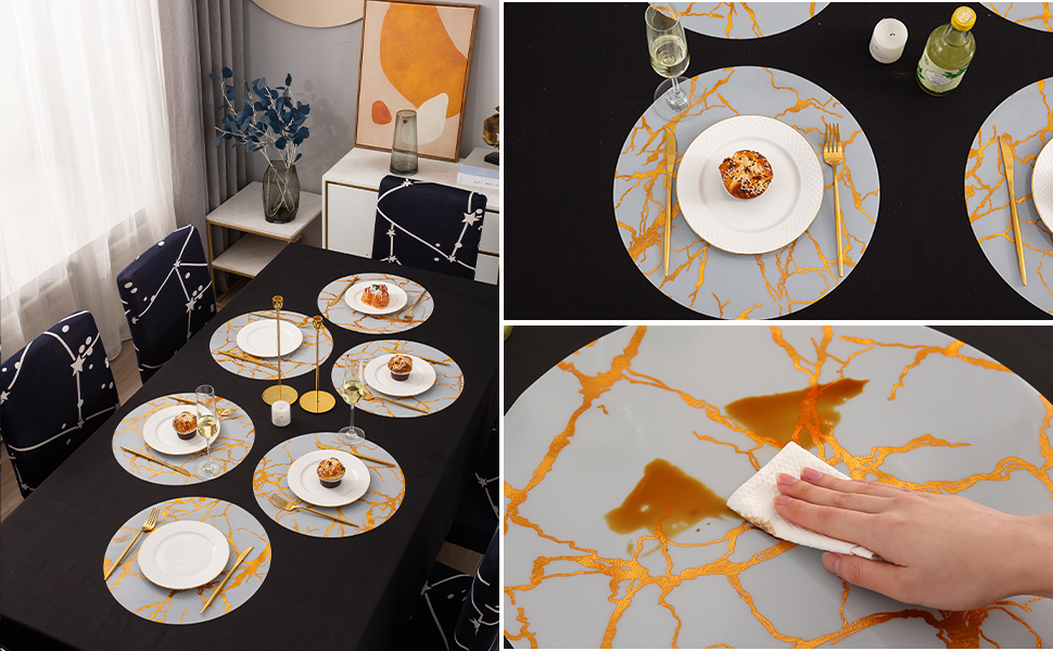 Washable placemat, Circle table mat