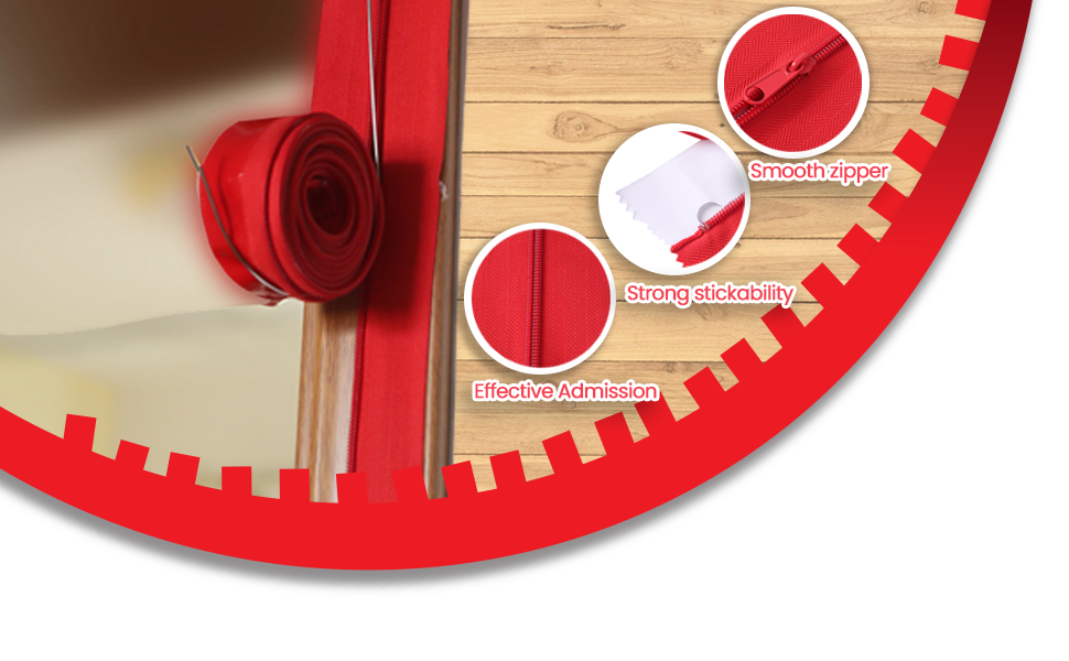 (12Pack) HeavyDuty Dust Zippers Dust Protector System SelfAdhesive