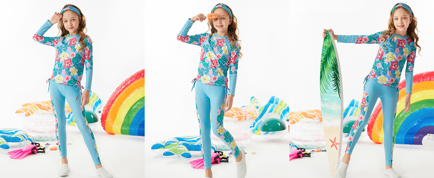 girls long sleeve swimsuit