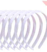 2CM DIY Satin Stirnbänder weiß