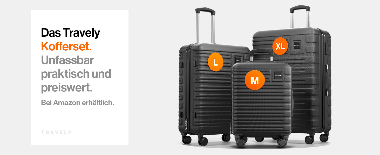 Travely Polycarbonat Reisekoffer Groß 77cm XL - Robust & Verlässig für Geschäftsreisen und Ferien - Sanfte Rollen, TSA S Cb8f745a F264 4fc8 8928 Ae78a330c4b0. CR0,0,1464,600 PT0 SX1464 V1