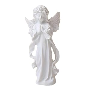 Amazon Co Jp Bellarino 天使 置物 オブジェ お祈り エンジェル インテリア 平和 祈る天使 ガーデニング 工芸品 ギフト プレゼント 樹脂製 ホワイト ミニ 小 ホーム キッチン