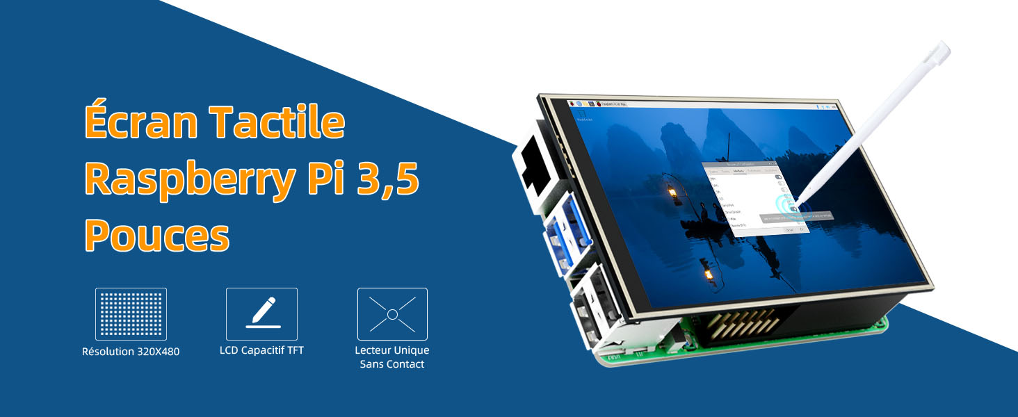 Écran Tactile Raspberry Pi 3,5 Pouces
