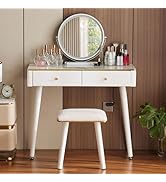 BLEXA Vanity Desk Set with Mirror and Lights,35