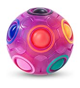rainbow puzzle ball
