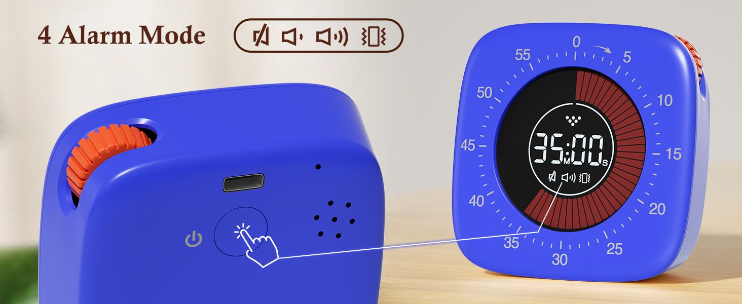 Shintrend Visual Timer for Kids Rechargeable Digital Timer 60Minute Countdown