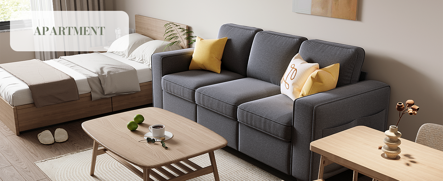 82 inch sofa gray-11