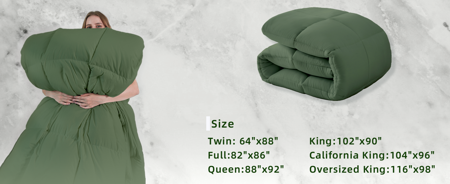 DOWNCOOL Green Oversized King All Season Comforter Quilt Cb9a45b9 117b 4399 92f6 Cd8c8a0ca805. CR0,0,1464,600 PT0 SX1464 V1