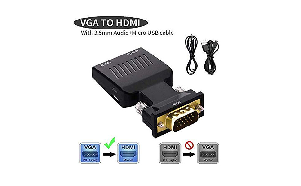 vga to hdmi converter adapter, hd video converter