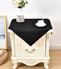 beside table cover