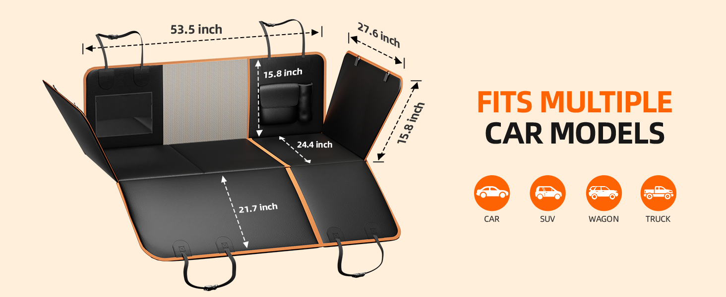 dog car seat cover for back seat