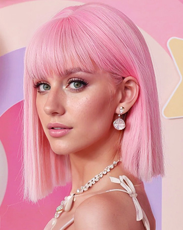bob wig with bangs