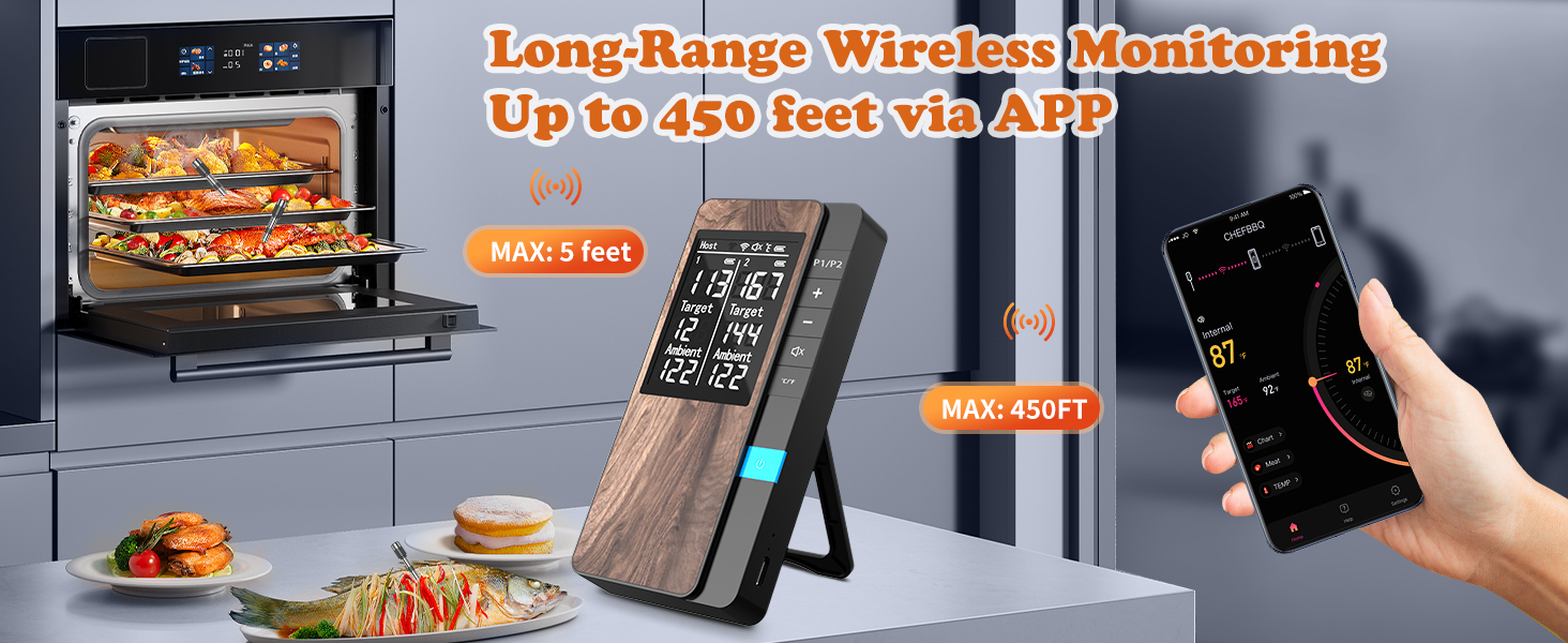 Smart Bluetooth BBQ Thermometer: