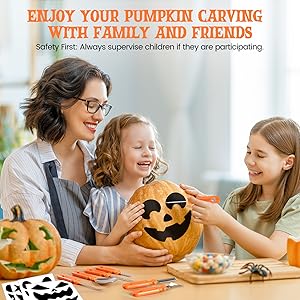 Pumpkin Carving Kit with Stencils