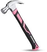 WORKPRO 16 oz Claw Hammer with Fiberglass Handle, All Purpose Hammer with Forged Hardened Steel H...