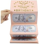 HOMANGA Birthday Money Envelope for Cash Gifts, Surprise Cash Envelope for Wife Women Kids, Birth...