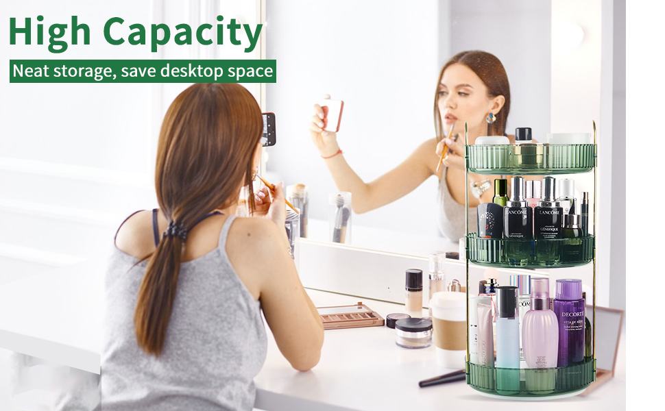 YUUHENG Rotating Makeup Organizer for Vanity 360 Makeup