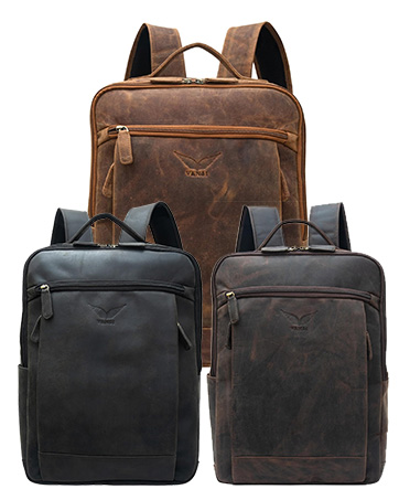 Cow Hide Leather backpack in multi colors