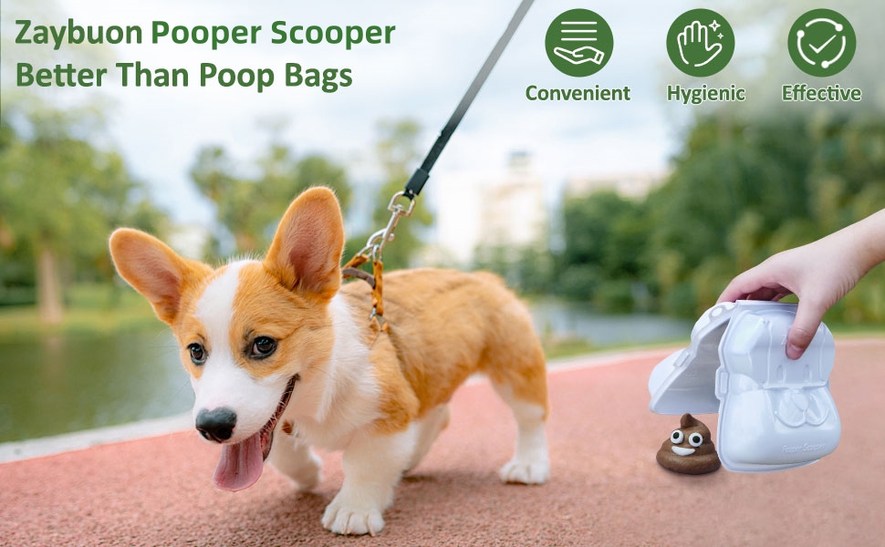 Dog Pooper Scooper, 8 Count Disposable, NoTouch Dog Waste