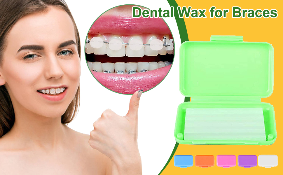 6 Box Dental Wax Orthodontic Dental Brace Wax Relief Dental Oral Care